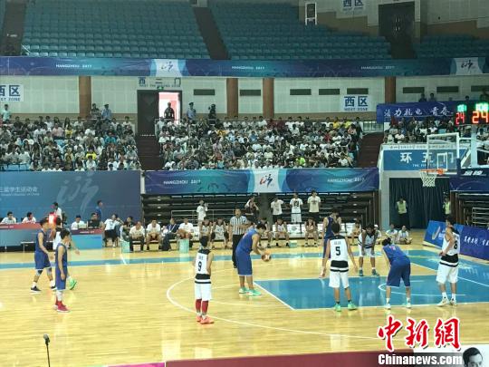 广东代表队折桂全国学生运动会中学生篮球赛男子组